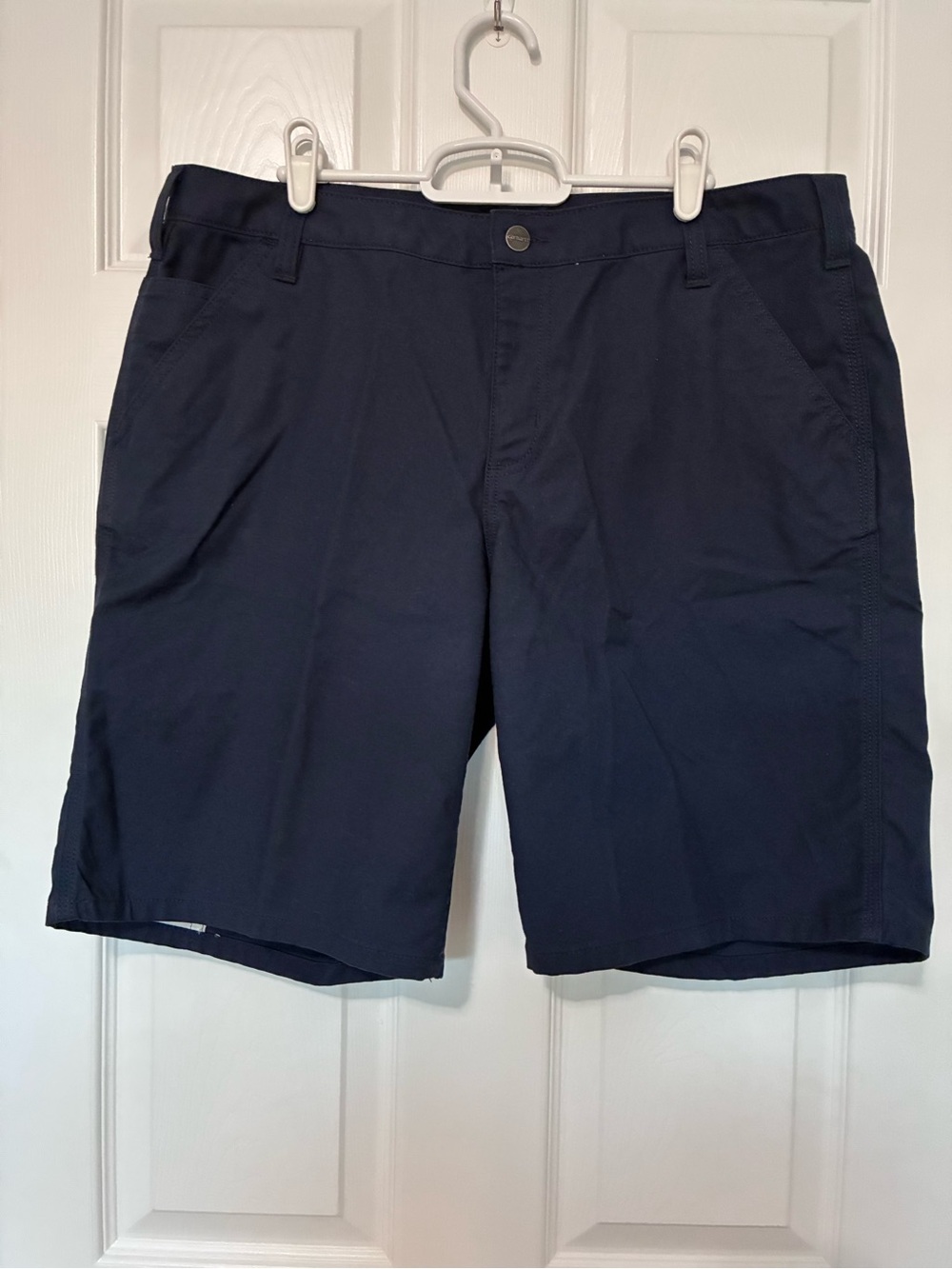 Carhartt Rugged Flex Professional Series Loose Fit Canvas Work Shorts Blue Sz 16